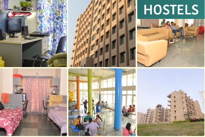 An Image Representing The Collage Of Basic Hostel Amenities.